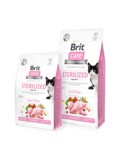 Brit Care Cat Aliment Sec pour Chat Grain-Free STERILIZED SENSITIVE